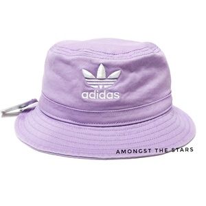 purple adidas bucket hat